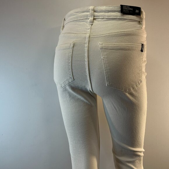 Buffalo David Bitton Women's High Rise White Ivy Skinny Ankle Jeans - Size 26 - Picture 4 of 6